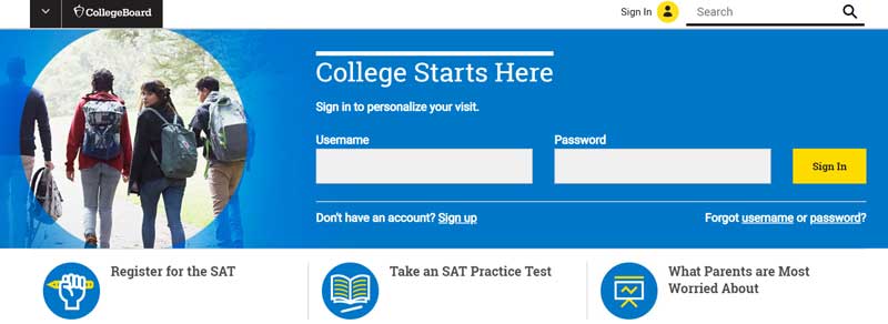 پرداخت هزینه ثبت نام آزمون SAT