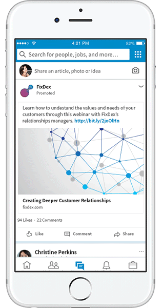 تبلیغ در LinkedIn