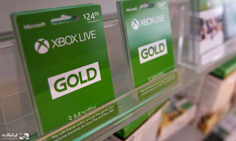 انواع گیفت کارت ایکس باکس لایو گلد xbox live gold