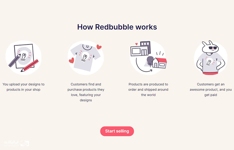 کسب درآمد ارزی از Redbubble
