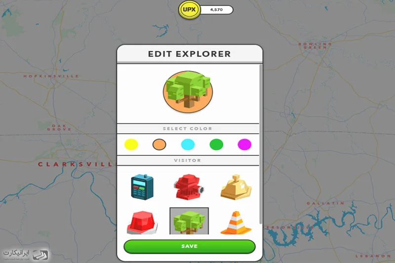 Block Explorer در بازی آپلند