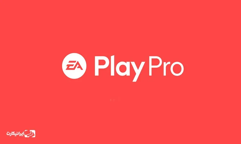 لوگو و بنر قرمز رنگ سرویس EA Play Pro.