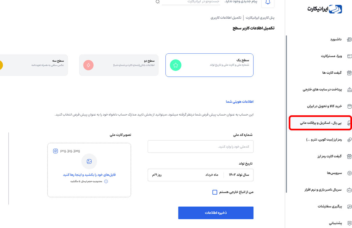 نقد کردن درآمد ارزی ایرانیکارت