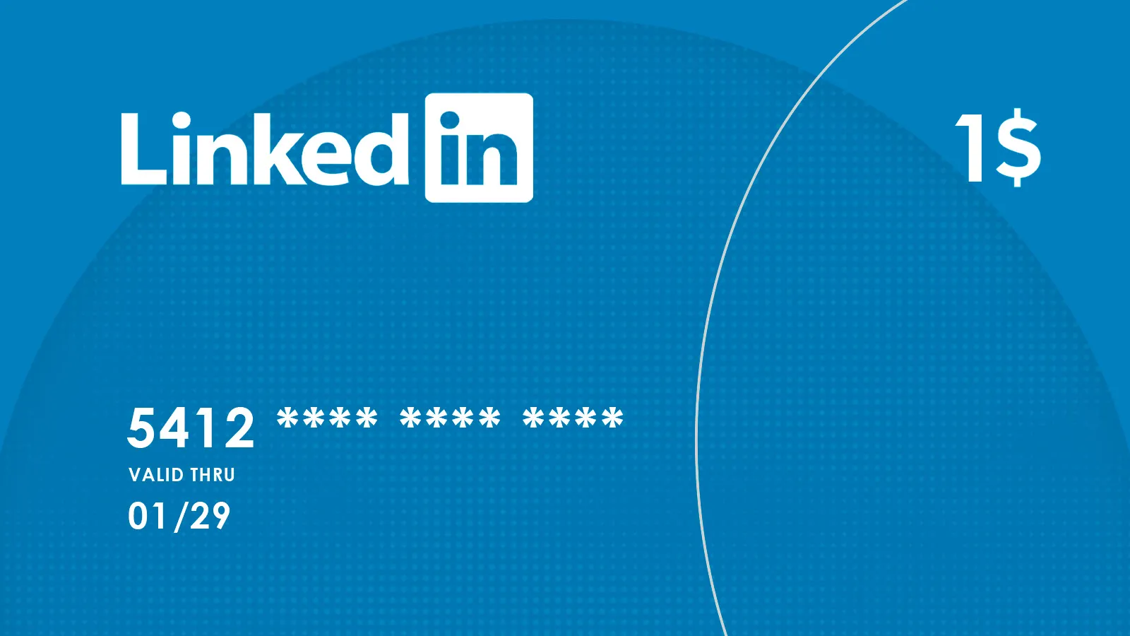 کارت مخصوص فعال کردن ترایال لینکدین