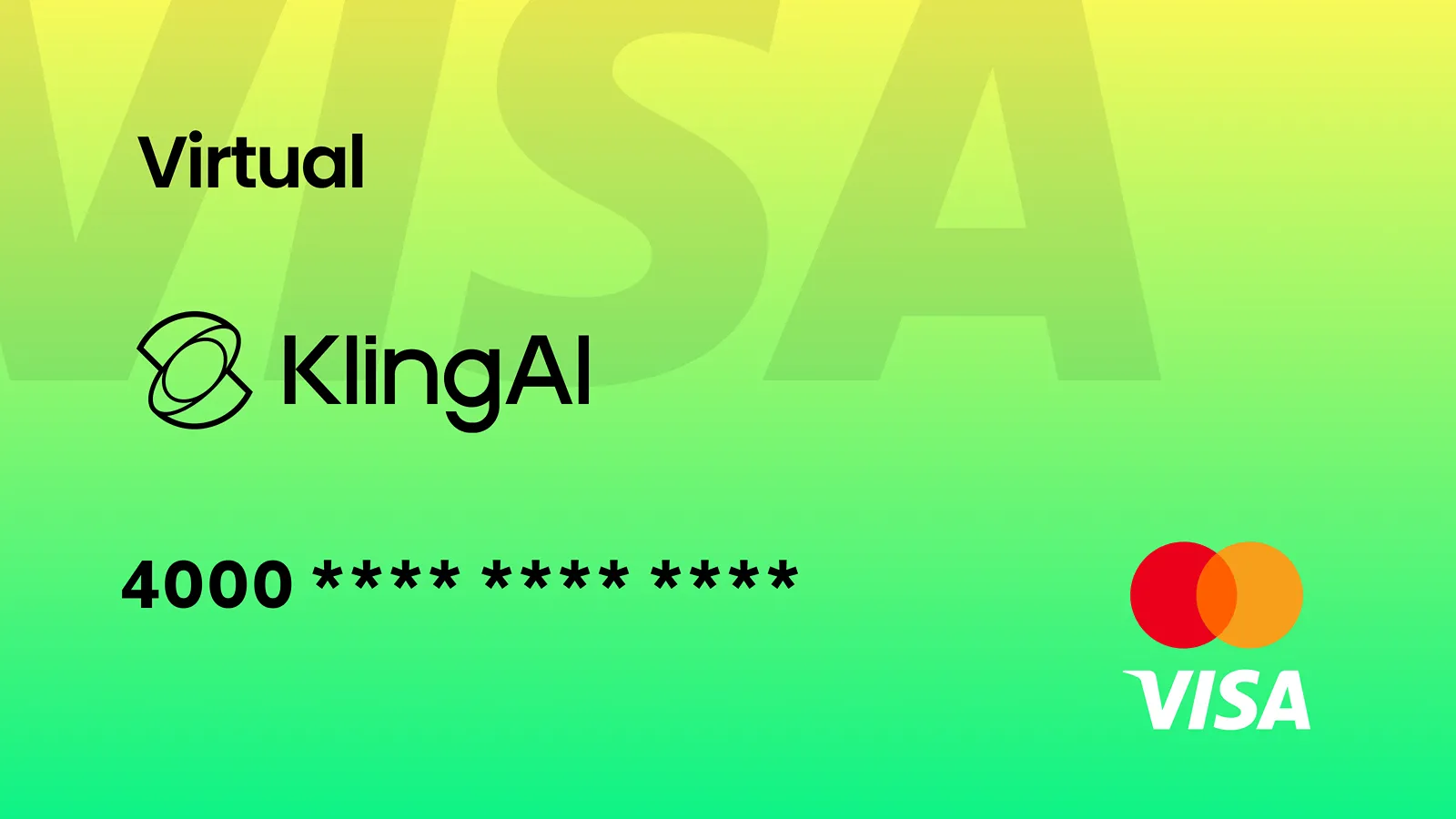 ویزاکارت مخصوص Klingai
