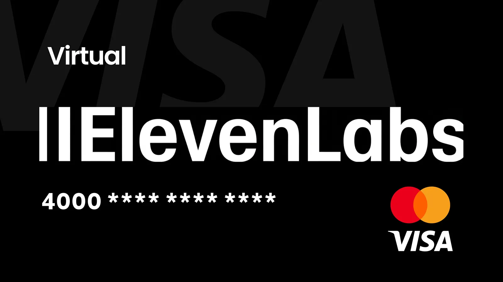 کارت مخصوص elevenlabs.io