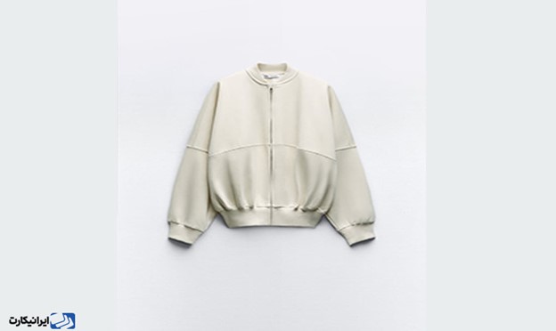 ZIPPERED BOMBER SWEATSHIRT از برند زارا