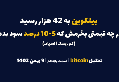 بیتکوین را در چه قیمتی بخرم که در چند روز آینده 5-10 درصد سود بده؟ | تحلیل بیتکوین | قسمت یازدهم | 9 بهمن ۱۴۰۲