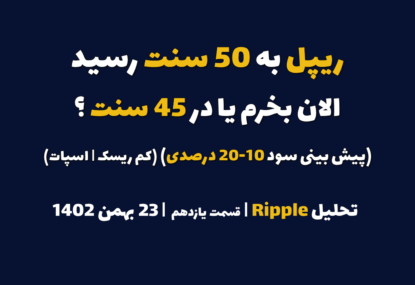 ریپل به 50 سنت رسید. الان بخرم یا در 45 سنت؟ (پیش بینی سود 10-20 درصدی | کم ریسک | اسپات) | تحلیل ریپل | قسمت یازدهم | 23 بهمن ۱۴۰۲