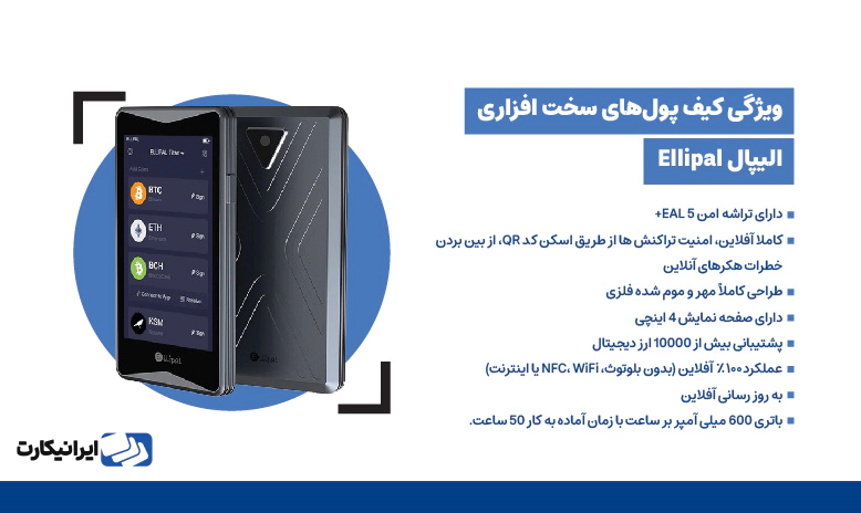 الیپال تایتان (Ellipal Titan)؛ بهترین کیف پول سخت افزاری با فناوری اتصال ایرگپ
