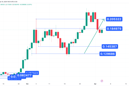 شکست تارگت قیمتی ، تحلیل تکنیکال دوج ۱۴۰۳/۰۱/۱۶،ادامه روند صعودی