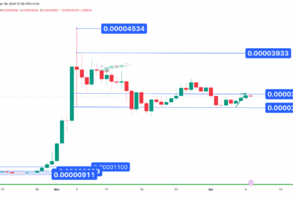 واکنش به سطح مقاومت 0.00003 دلار، تحلیل تکنیکال شیبا اینو ۱۴۰۳/۰۱/۲۱،ادامه روند صعودی