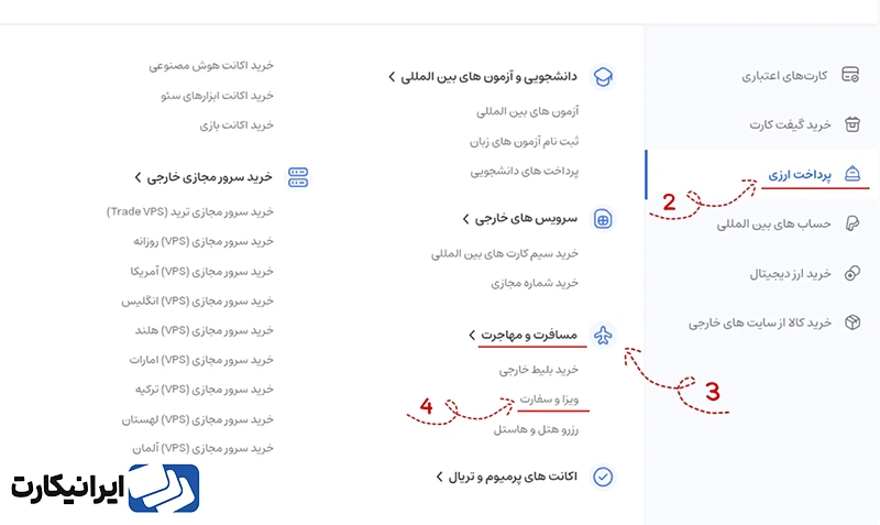 مرحله دوم ثبت درخواست پرداخت وقت سفارت روسیه
