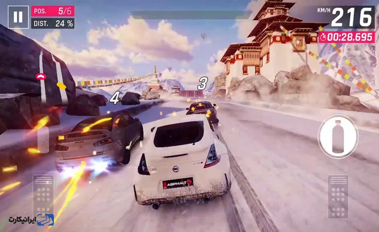 مسابقه سرعتی ماشینها در Asphalt 9