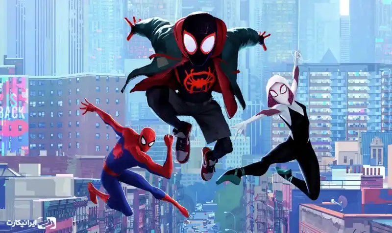 سه مرد عنکبوتی در انیمیشن Spider-Man Into the Spider-Verse
